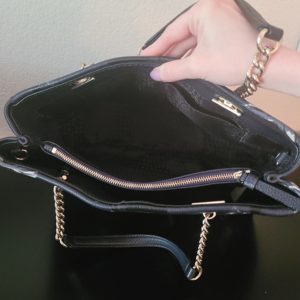 Kate Spade Briar Lane Night Rose Meena Satchel - Picture 9 of 13